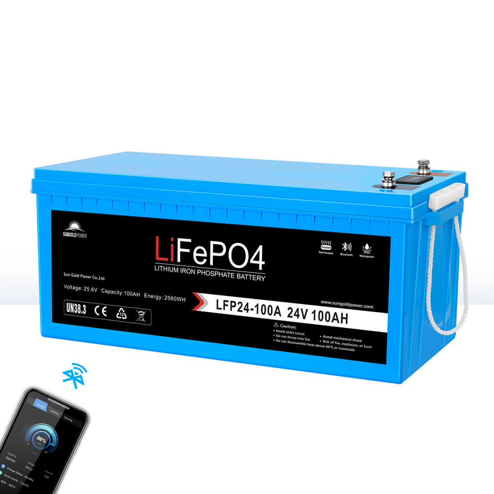 24V 100Ah LiFePO4 Battery